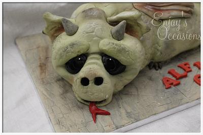 Carved Dragon cake - Cake by The Jolliffe Cake Company