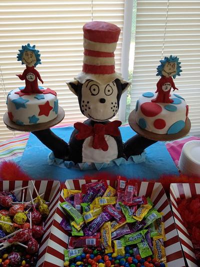 Cat in the hat - Cake by Forgoodnesscakes