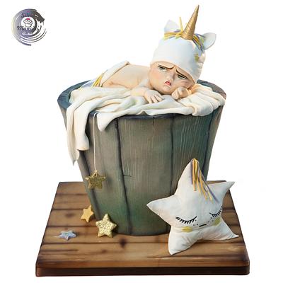 My - not so happy- baby unicorn  - Cake by Silvia Mancini Cake Art