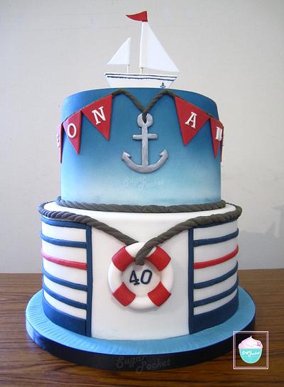 Nautical cake  - Cake by SugarPocket