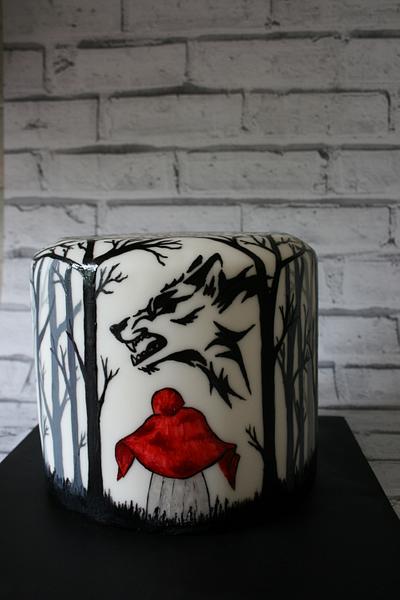 "Little Red Ridinghood" from the "Twisted Fairy Tale Collobaration" - Cake by SugarJulesDorchester