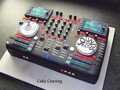 CD DJ Decks cake - Cake by Hayley