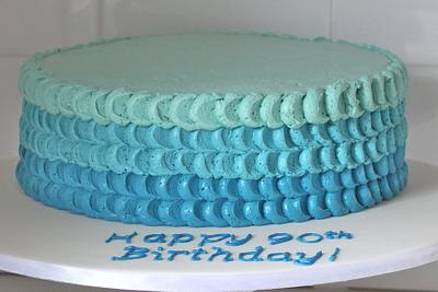 Ombre in Blue - Cake by Alison Lawson Cakes