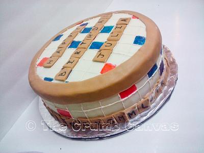Scrabble cake - Cake by Alexis M