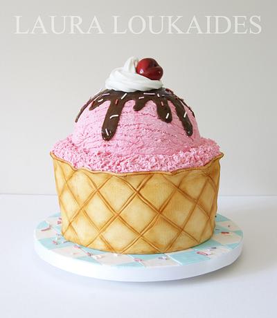 Giant Ice Cream Cake  - Cake by Laura Loukaides