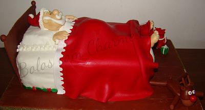 Sleepy Santa Claus - Cake by canela