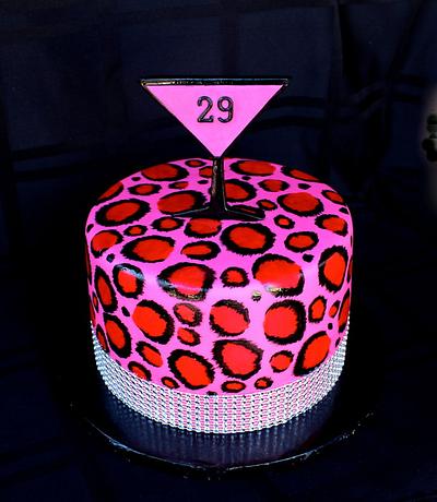 Pink Leopard Cake  - Cake by Cuteology Cakes 