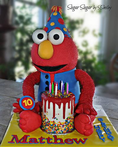 "Elmo" Icing Smiles Cake - Cake by Sandra Smiley