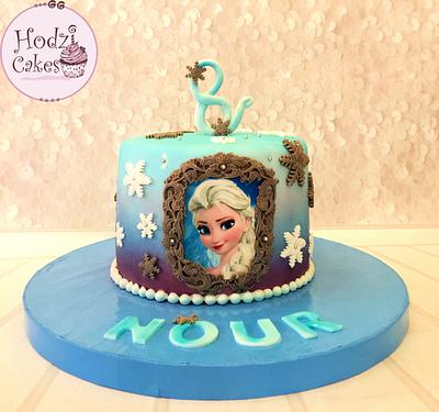Frozen Cake❄️❄️💙💜💙 - Cake by Hend Taha-HODZI CAKES