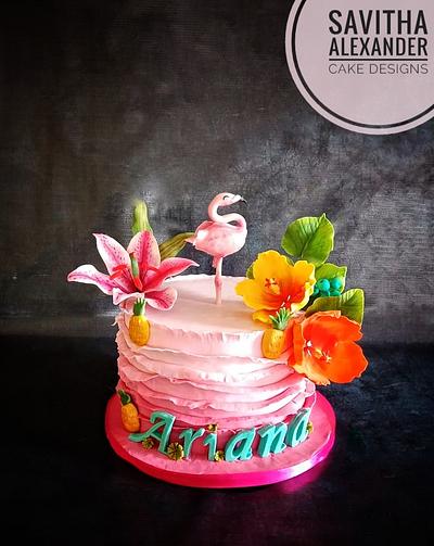 Flamingo cake - Cake by Savitha Alexander