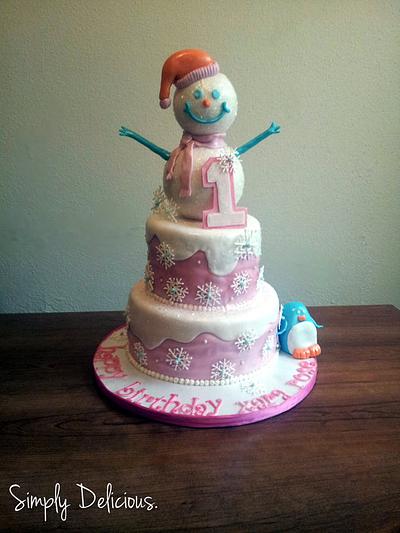 Winter Wonderland  - Cake by Simply Delicious Cakery