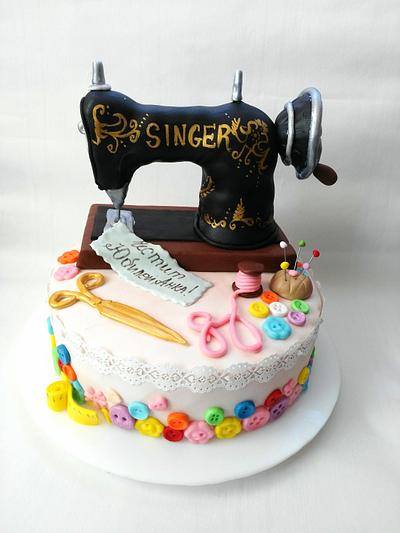 Sewing machine - Cake by Ralitza Hristova
