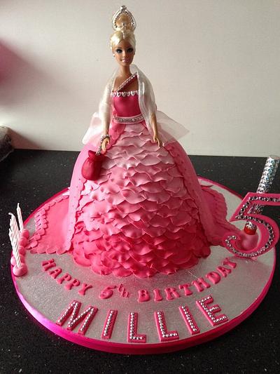 pink princess cake - Cake by Donnajanecakes 