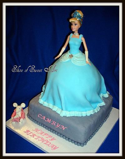 Standing Cinderella Doll Cake - Cake by Slice of Sweet Art