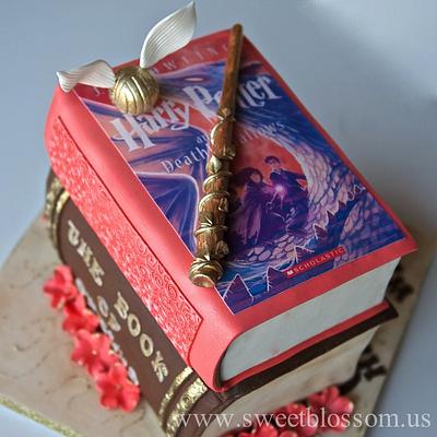 Harry Potter Stacked books cake - Cake by Tatyana