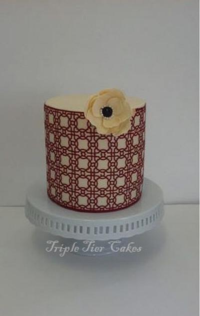 Elegant geometric cake - Cake by Triple Tier Cakes