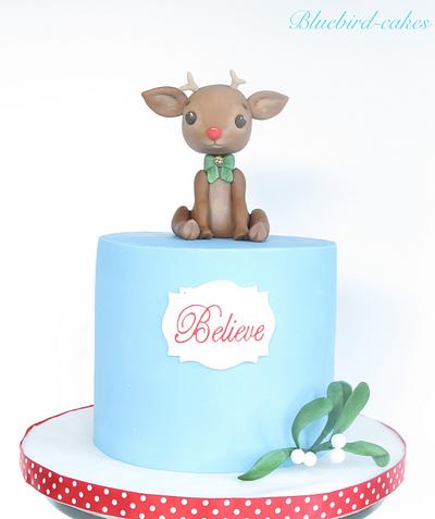 Little Rudolph cake - Cake by Zoe Smith Bluebird-cakes