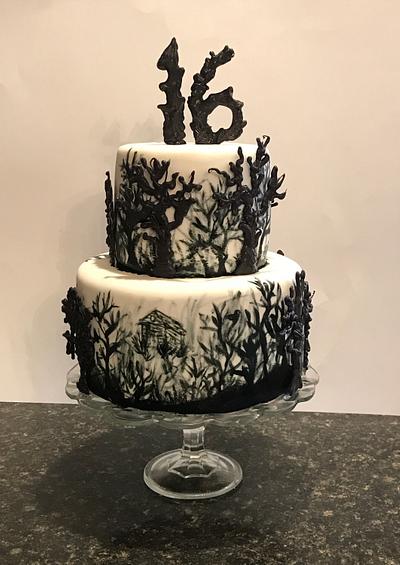 Halloween Forest Cake - Cake by Misty