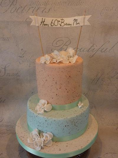 Speckled pastel cake  - Cake by Dawn and Katherine
