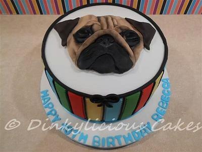 Pug cake - Cake by Dinkylicious Cakes