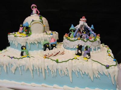 Penguin Playground - Cake by Donna Tokazowski- Cake Hatteras, Martinsburg WV