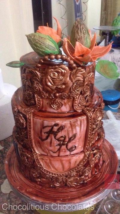 Touch WOOD!  - Cake by Chocolitious Chocolates ( pooja) 