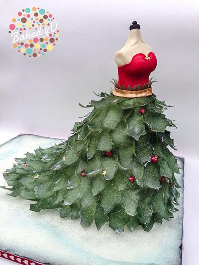 Christmas Mannequin - Cake by Baked4U