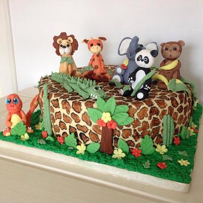 Jungle cake - Cake by Boxerlover