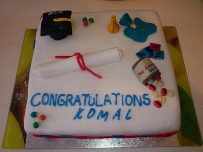 Science Graduation Cake - Cake by Ninas Cakes