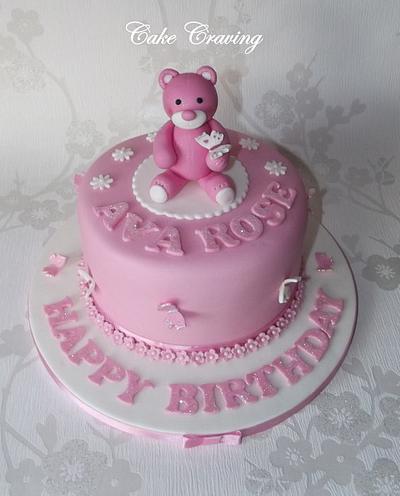 Teddy bear cake - Cake by Hayley