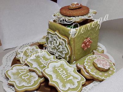 Box cookies gift - Cake by Carmen Doroga