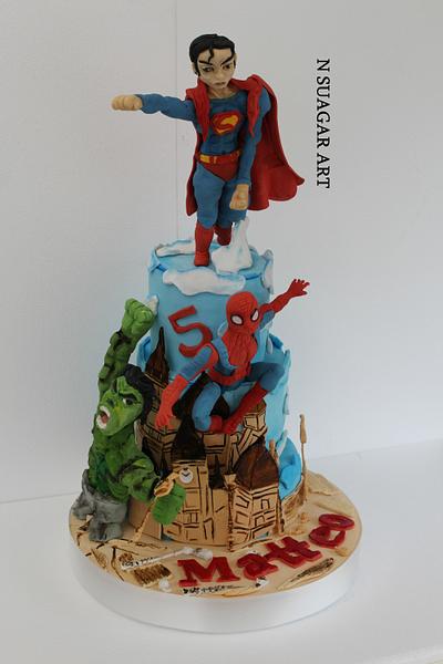 Superhero cake - Cake by N SUGAR ART