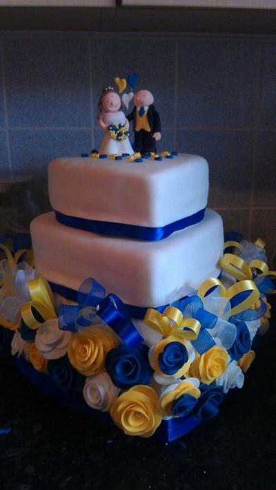 1st wedding cake  - Cake by ajcarp