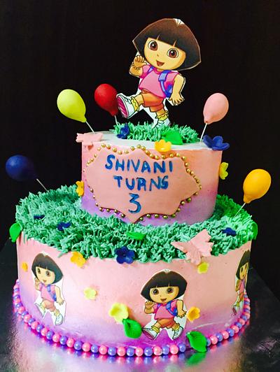 Dora themed cake - Cake by thefrostgoddess