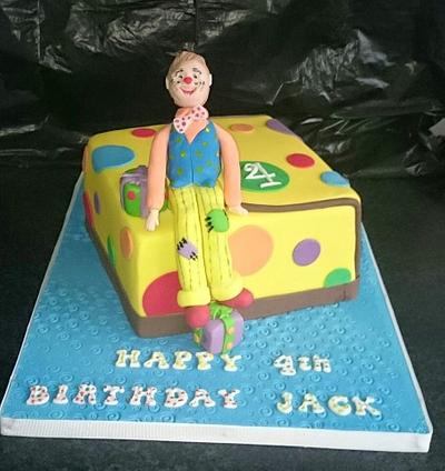 Mr Tumble cake with tie dye sponge - Cake by Joness Cakes