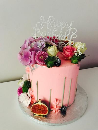 Pink upside down cake - Cake by Petra_Kostylkova