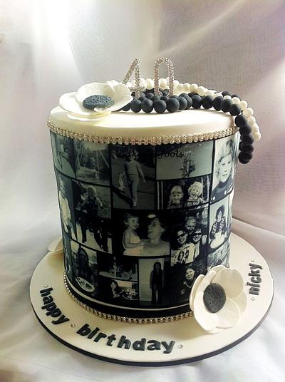 Triple barrel 40th birthday cake - Cake by Cakesby Jools