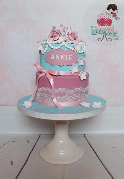 Vintage birthday cake - Cake by Little Cake Fairy Dublin