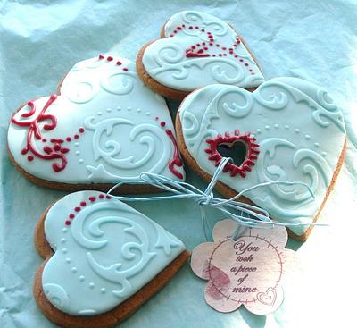 Love Heart Cookies - Cake by Sabah