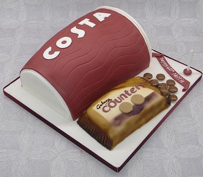 Costa take-away cup! - Cake by That Cake Lady