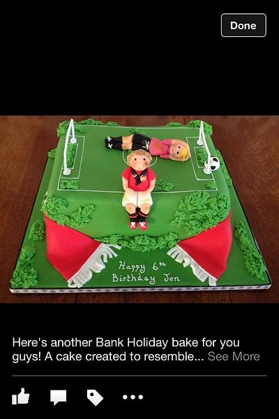 Football cake .. - Cake by TheDaisyChainBakery