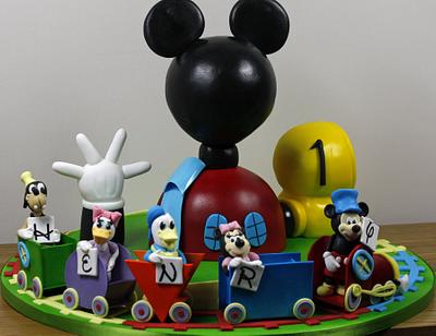 Mickey Mouse Clubhouse and Train - Cake by kingfisher
