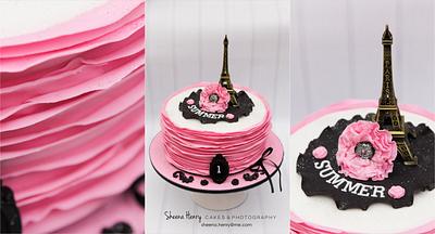 Parisian themed cake  - Cake by Sheena Henry