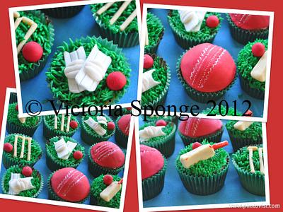 Cricketer's cupcakes - Cake by Victoria Forward