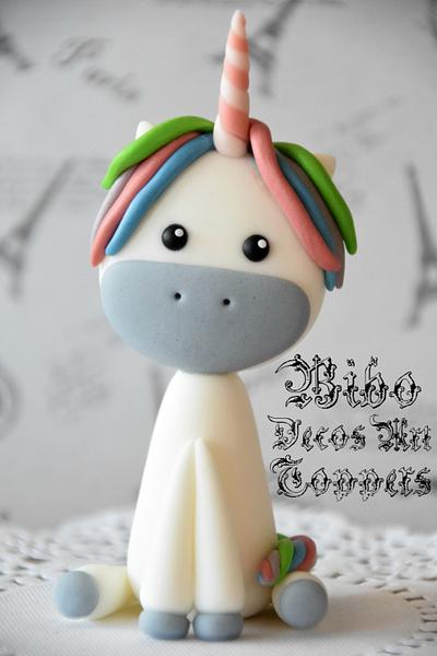 Unicorn Cake Topper  - Cake by BiboDecosArtToppers 
