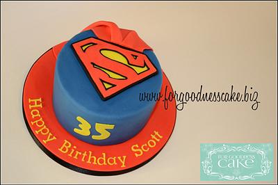 simple superman - Cake by Forgoodnesscake
