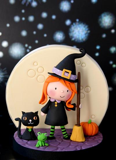 Little Witch Cake Topper - Cake by Amanda’s Little Cake Boutique