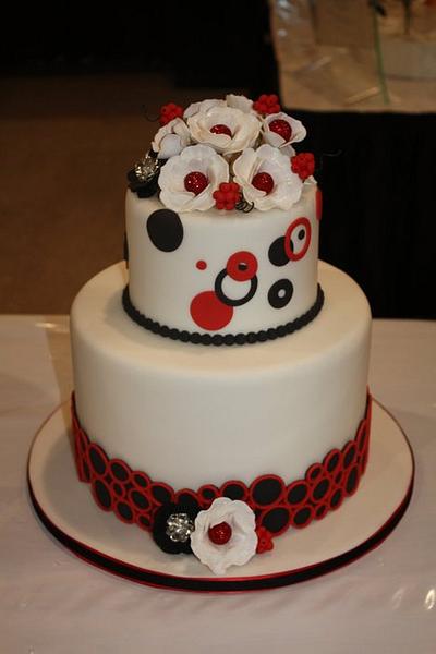 Red and Black  - Cake by Cakery Girl