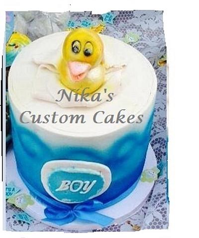 Rubber Ducky Baby Shower Cake - Cake by Kenika