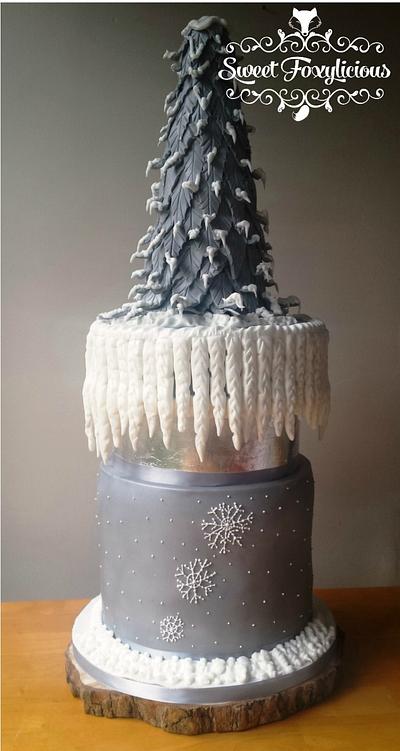 Winter Wedding Wonderland - Cake by Sweet Foxylicious